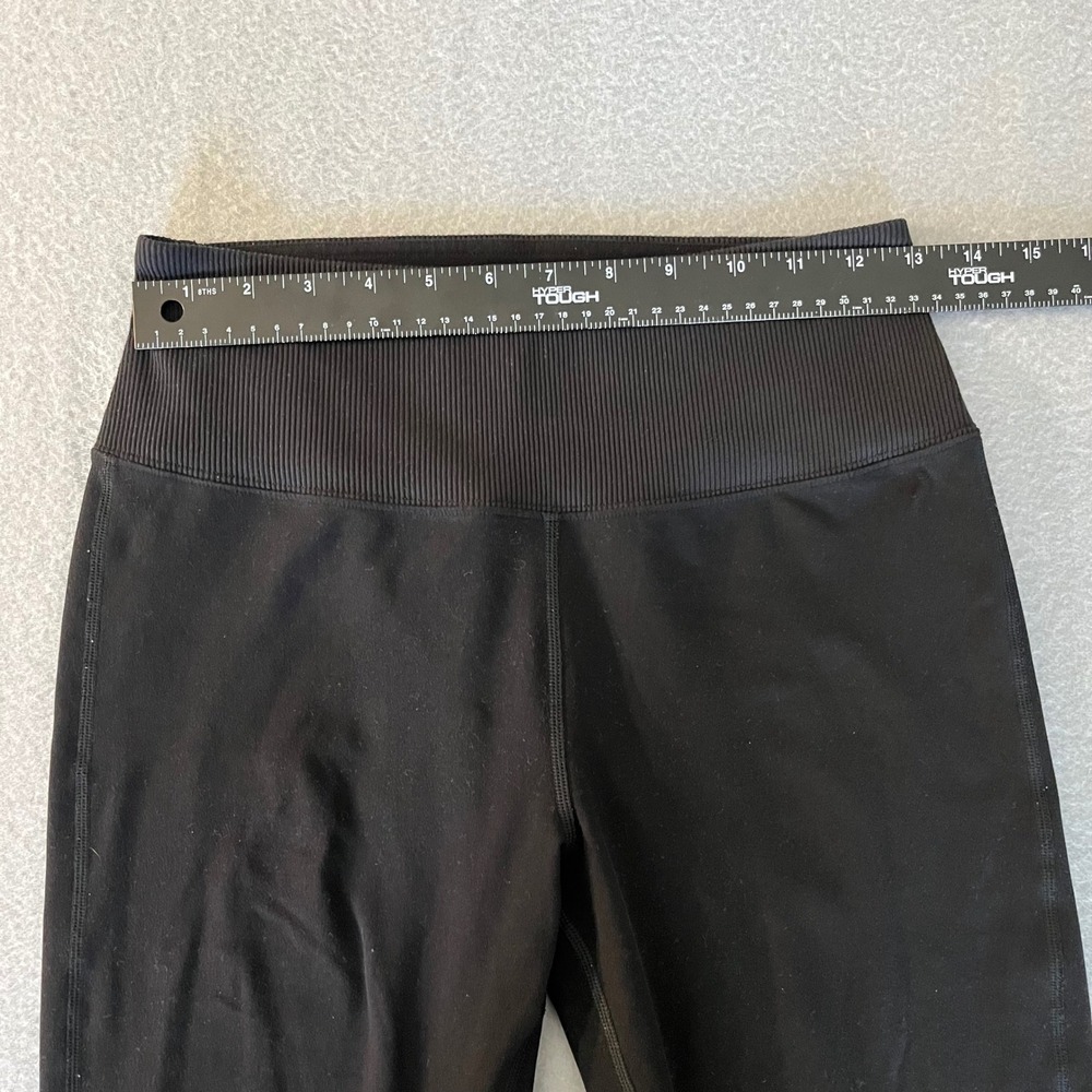 Alo Yoga Womens High Waist Ribbed Cuff Leggings Black Size M Activewear Yoga - Picture 4 of 8